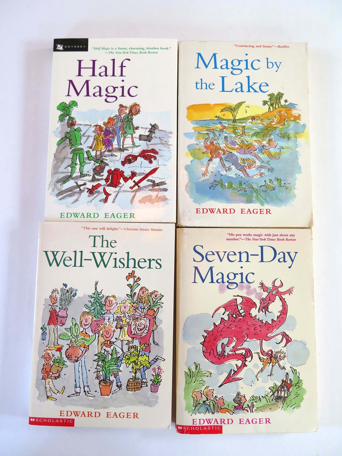 Lot of 4 Tales of Magic Series Books Edward Eager 1999 Etsy