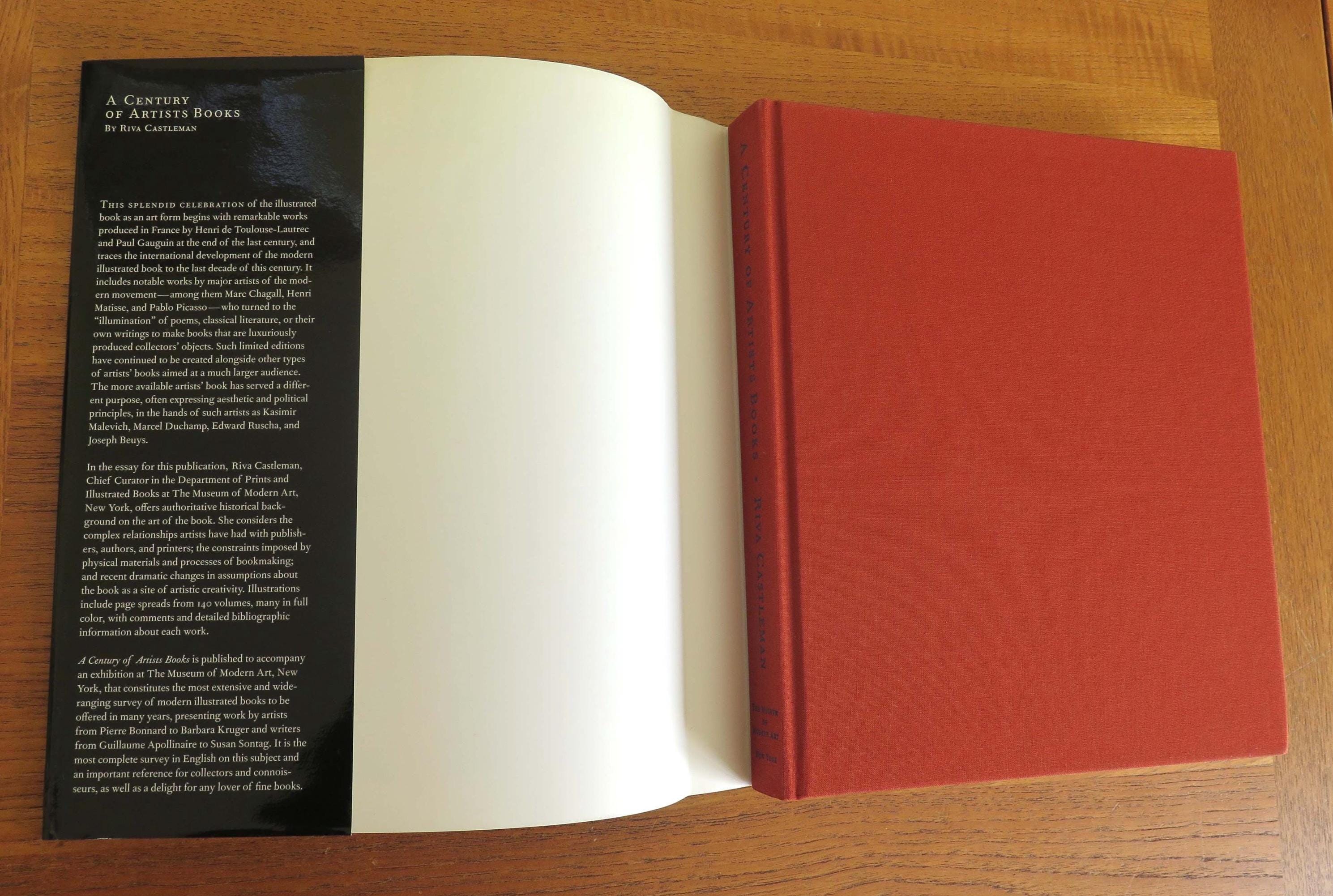 A Century of Artists Books, Riva Castleman, 1994, Vintage Museum of ...
