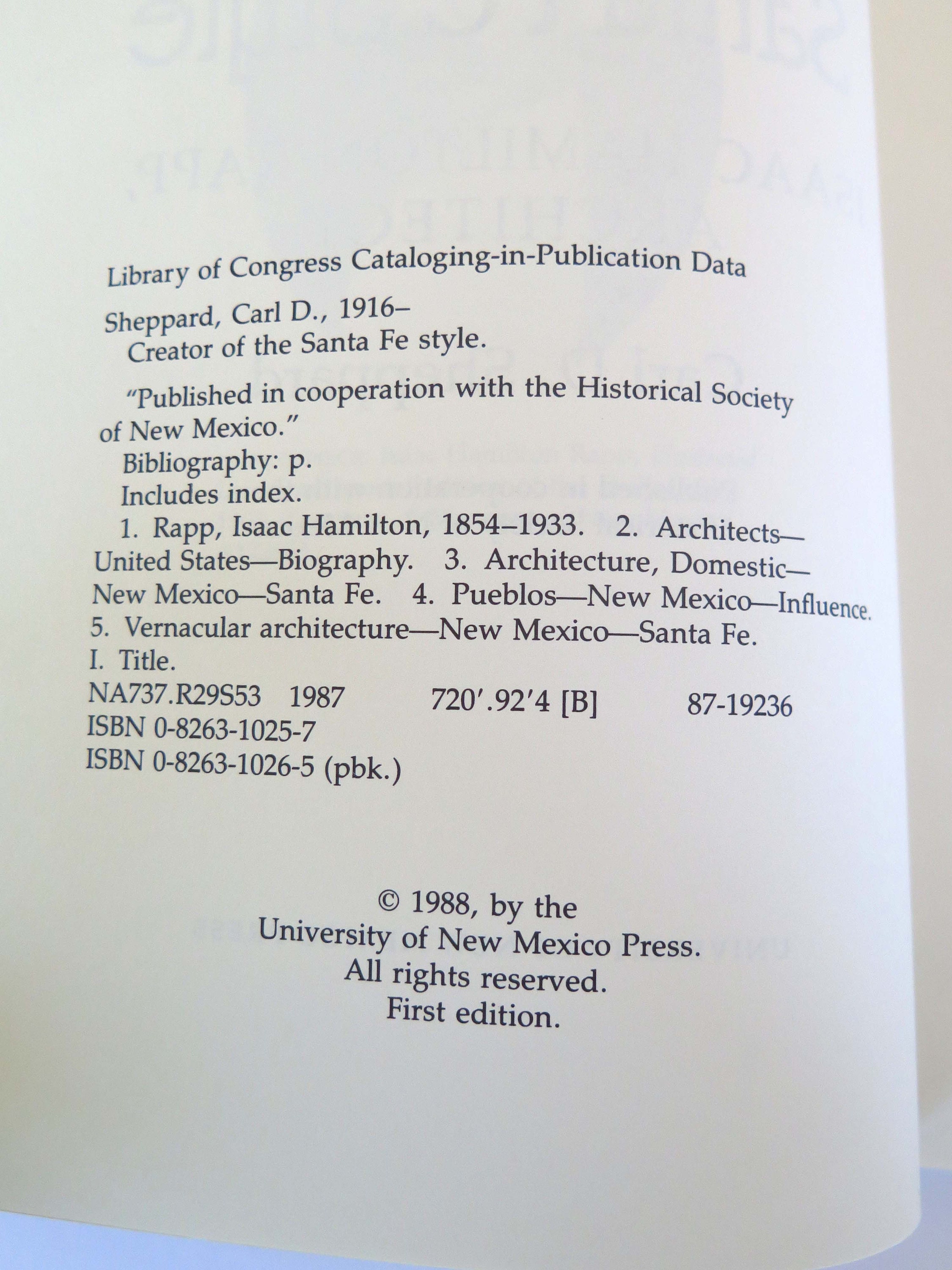 Creator of the Santa Fe Style: Isaac Hamilton Rapp