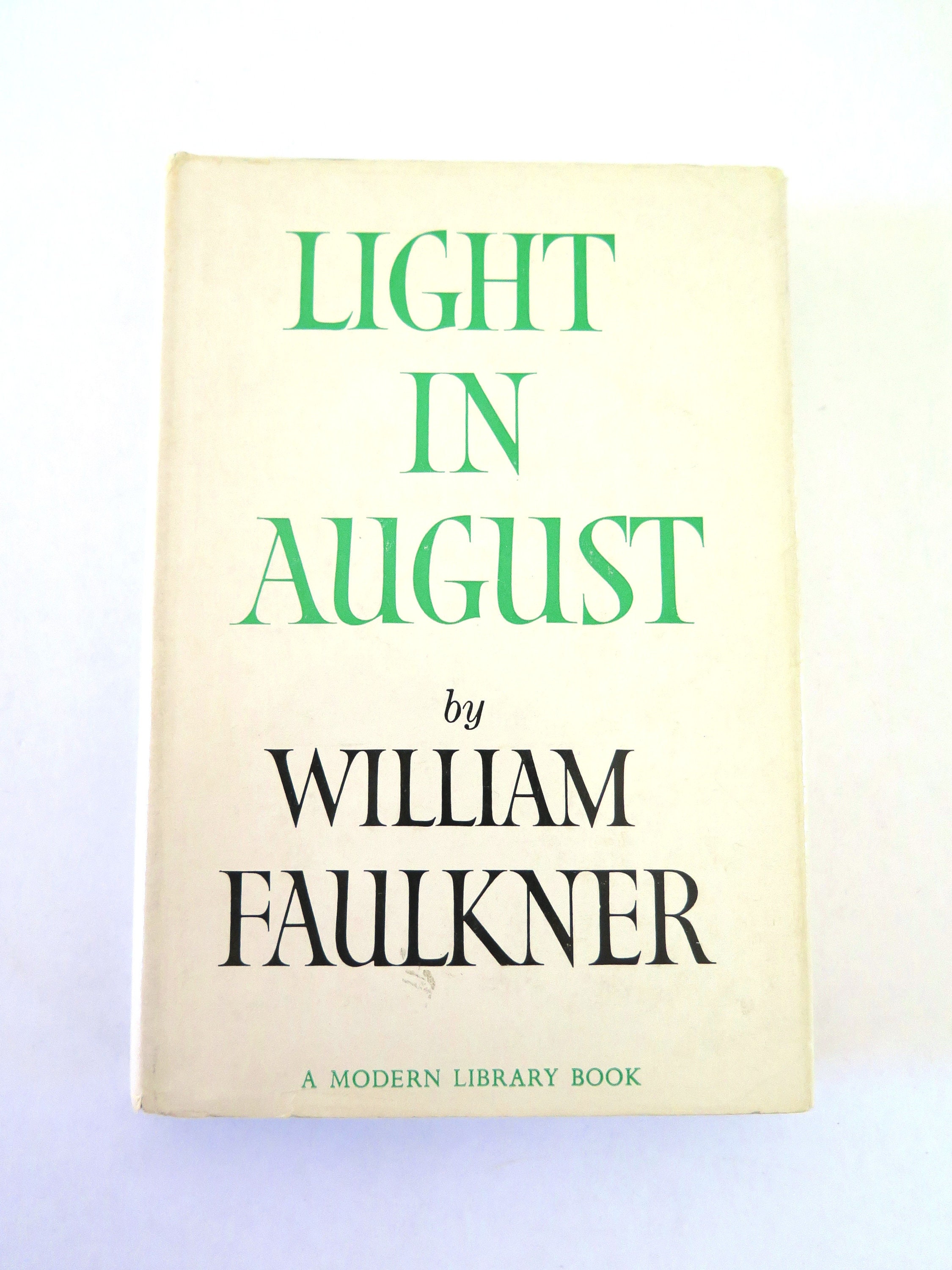 Light in August William Faulkner 1959 Modern Library Book Etsy