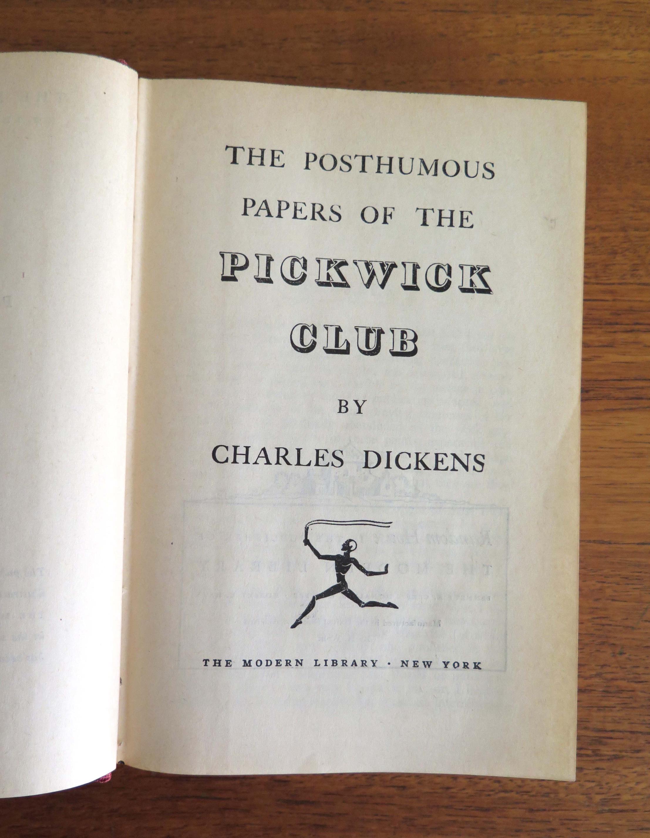 ピクウィック・ペーパーズ、チャールズ・ディケンズ、モダン・ライブ