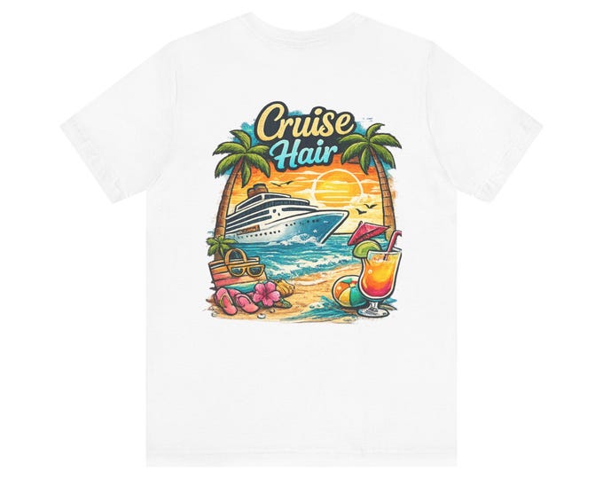 Cruise Hair Don't Care Tee | Cruise Ship Sunset Beach Shirt