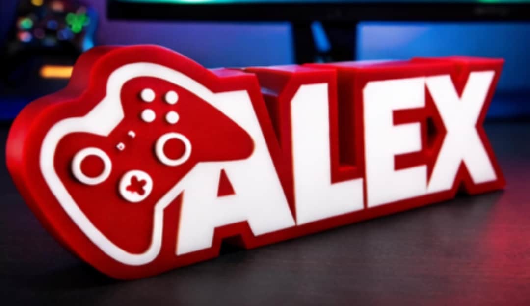 Gamer Name Sign Custom 3D Printed Gamer Name Sign | Gaming Room Decor - Etsy