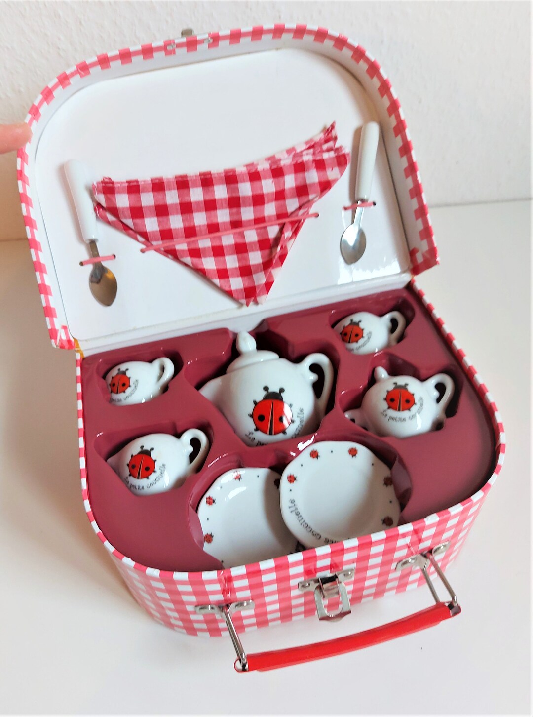 Vintage Ladybug Children's Ceramic Tea Set La Petite Etsy Australia