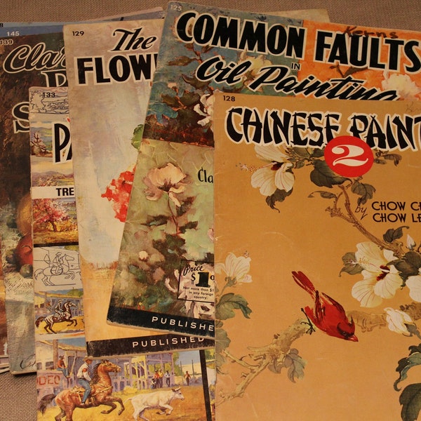 Walter T. Foster Instructional Art Books ~ How To ~ Techniques ~ Vernon Kerr +more ~ Still Life ~ Oil Painting ~ Composition~ Collectible