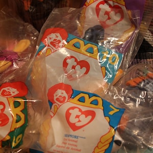McDonalds TY Teeny Beanie Babies ~ NIP ~ New in Bags ~ Variety to choose from ~ Vintage McDonalds Happy Meal Toys ~ Collectible Plushies