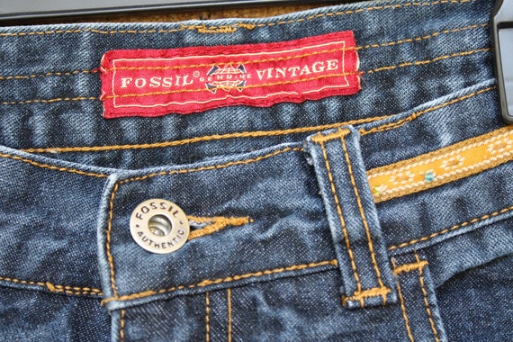 Genuine Fossil Jeans 10R Dark Wash Women Size 10 Regular Embellished  Embroidered Denim 100% Cotton vintage Red Tag Hong Kong -  Canada