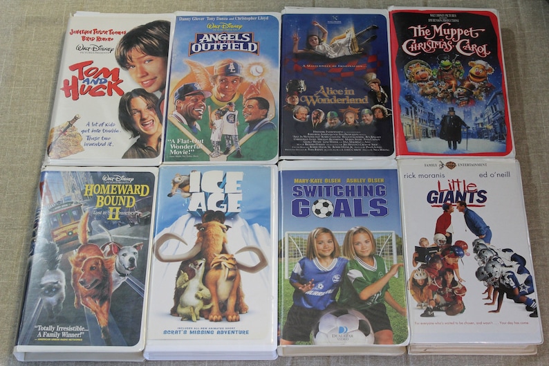 Family Entertainment VHS Movie Tapes Classics Clam Shell Etsy