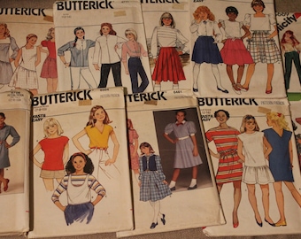Sewing Patterns Uncut ~ Butterick & Simplicity ~ Easy ~ Girls ~ Junior ~ Miss ~ Uncut with Instruction book ~ Dress ~ Pants ~ Shorts +more
