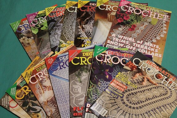 Decorative Crochet Magazines Back Issues Vintage Thread Etsy