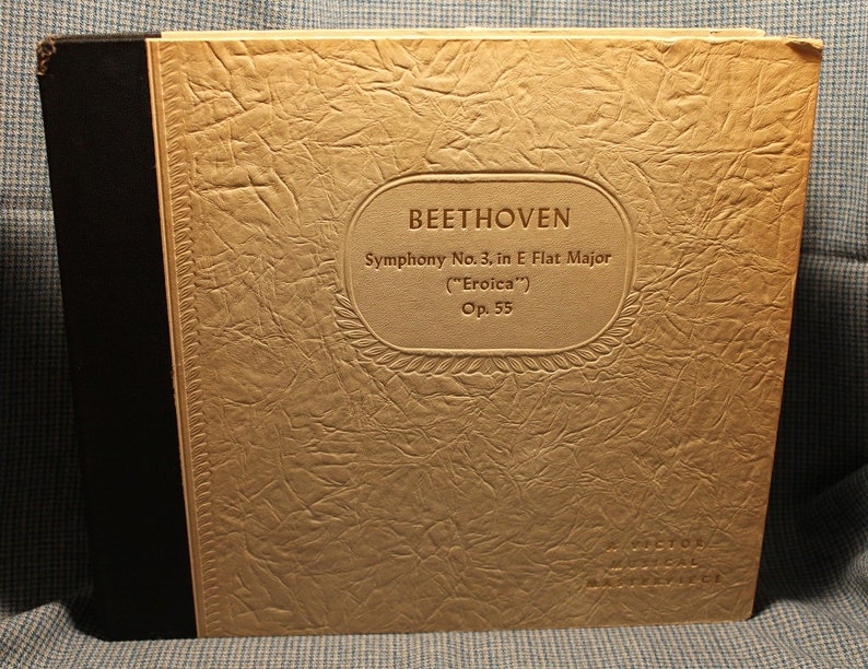 NBC Symphony Orchestra -Arturo Toscanini ~ Beethoven Symphony No.3 in E-Flat Major Eroica Op.55 ~ Victor Red Seal DM 765 ~ 7x Shellac Album image 2
