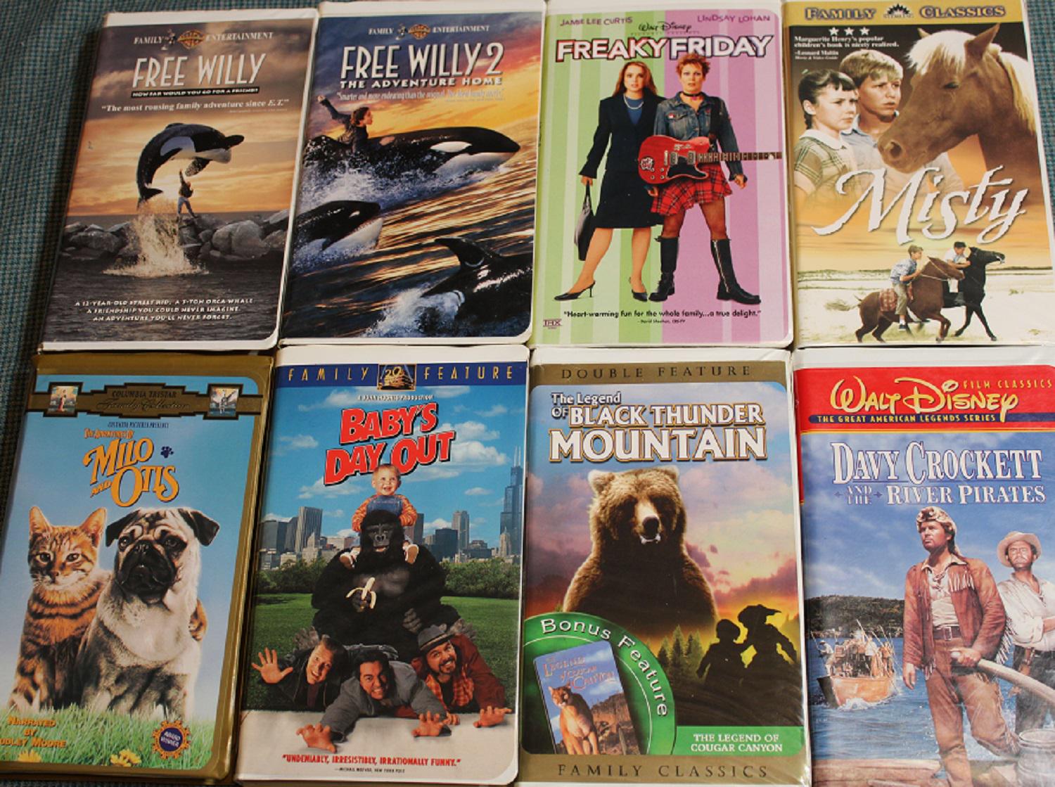 Family Entertainment Movies ~ VHS Movie Video Tapes ~ G/PG Ratings