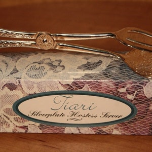 Tiari Silverplate Hostess Server New ~ Original Box ~ Tiari Silversmiths ~ Elegant Stylish ~ Collectible Tiari