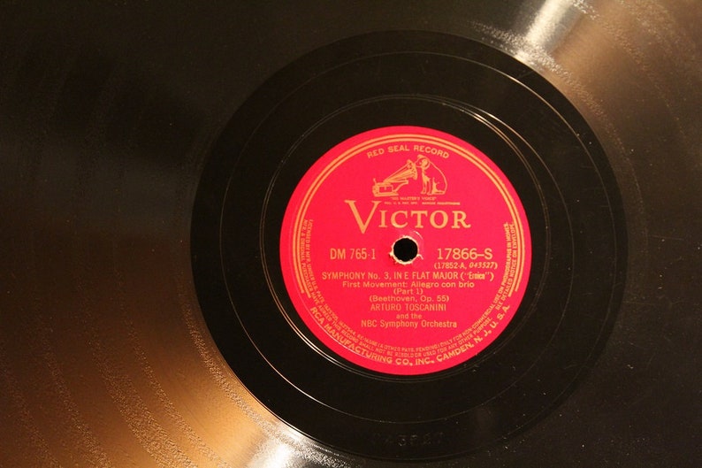 NBC Symphony Orchestra -Arturo Toscanini ~ Beethoven Symphony No.3 in E-Flat Major Eroica Op.55 ~ Victor Red Seal DM 765 ~ 7x Shellac Album image 5