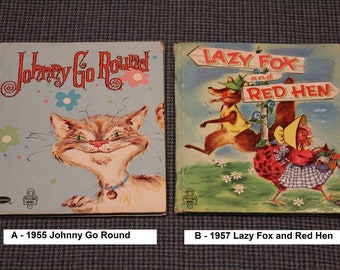 Tell-A-Tale Children's Books Hardcovers Whitman Publishing Co Western  Printing Lithographing Authorized Editions 1950's