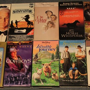 Family Entertainment VHS Movies Private Collection Classics Rated G PG & PG-13 Comedy Adventure Animals Affordable Family Movies image 2
