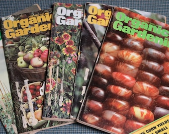 Organic Gardening Magazines ~ Back Issues ~ Agriculture ~ Healthy Living ~ Homesteading ~ Vintage Ad's ~Collectible