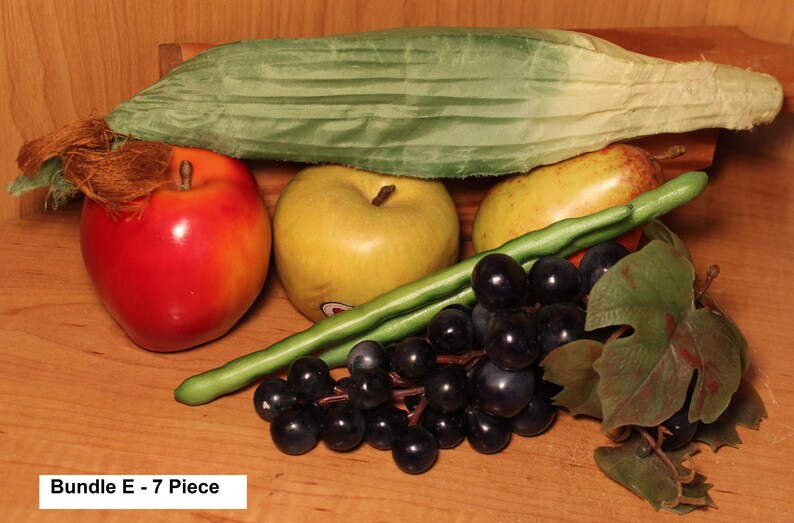 Artificial Fruit & Vegetables Bundles Realistic Natural Etsy