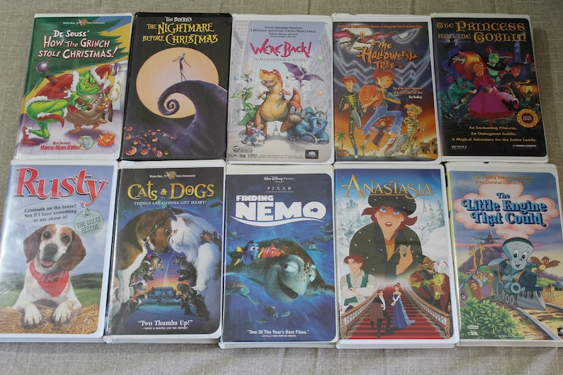 Family Entertainment VHS Movie Tapes Classics Clam Shell Etsy