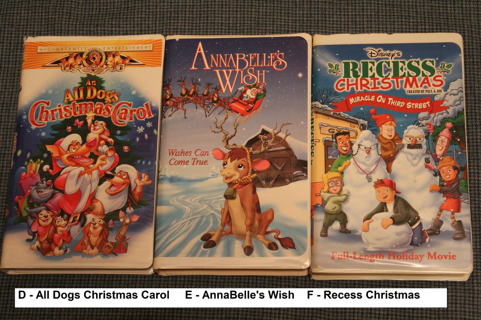 Christmas VHS Movies Classic's Clam Shell & Box Cases Etsy