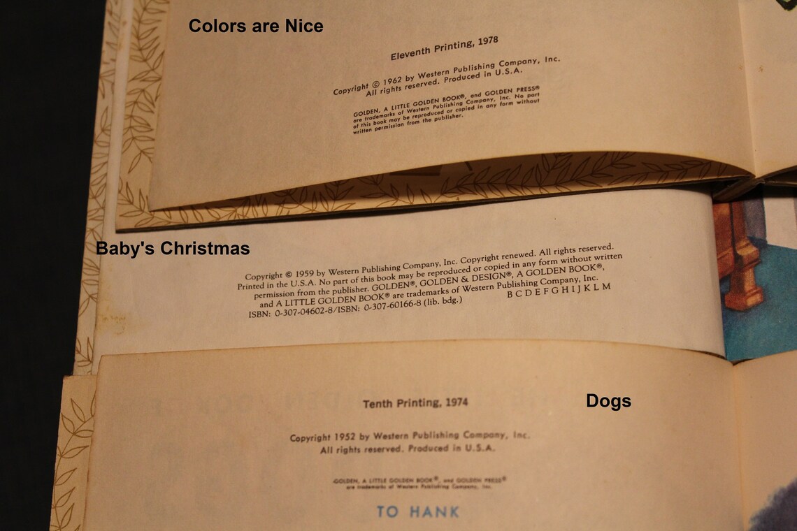 Little Golden Books Classic Foil Spine Children's Etsy