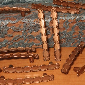 Decorative Drawer Pulls ~ Painted Metal ~ Gold/Copper Color ~  Paintable ~ Patina ~ Restoration Projects ~ Hardware Supply  ~Furniture Pulls