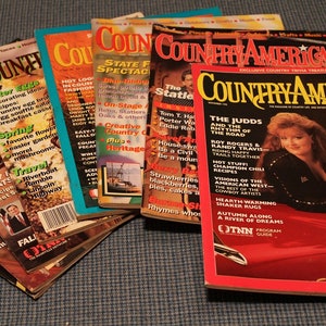 Country America Music Magazines ~ Back Issues 1990&#39;s ~ Historic Articles & Photographs ~ Country Life Music and Entertainment ~ Collectible