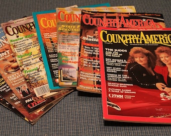 Country America Music Magazines ~ Back Issues 1990&#39;s ~ Historic Articles & Photographs ~ Country Life Music and Entertainment ~ Collectible