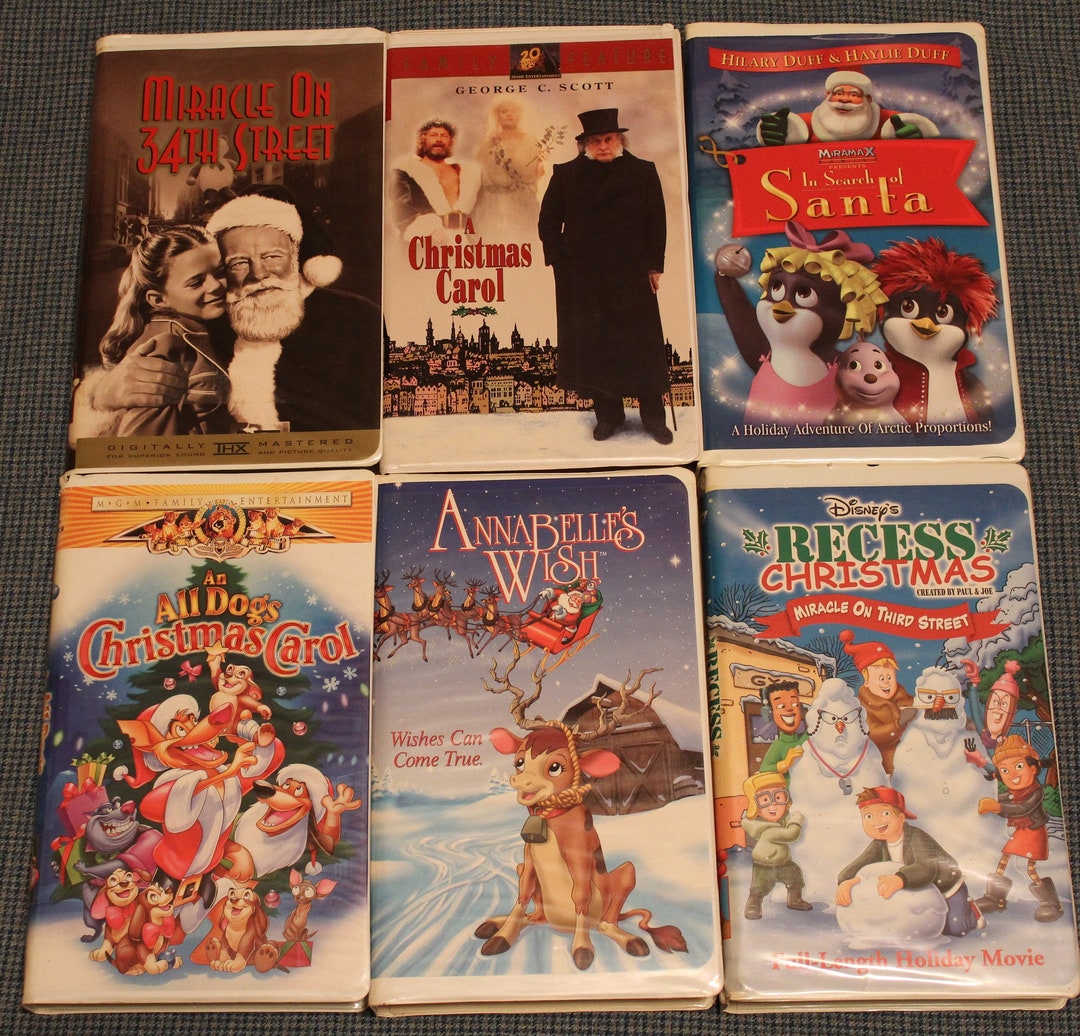 Christmas VHS Movies Classic's Clam Shell & Box Cases Family Favorites