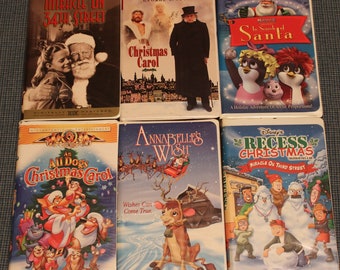 Christmas VHS Movies Classic's ~ Clam Shell & Box Version ~ Family Favorites ~ Holiday Entertainment ~ Affordable