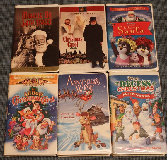 Christmas VHS Movies Classic's ~ Clam Shell & Box Cases