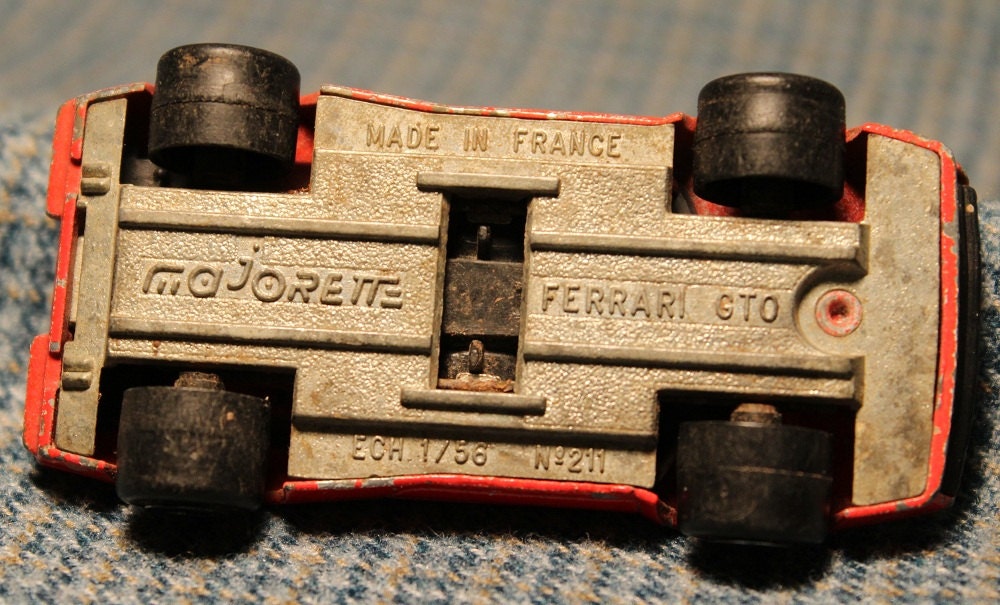 Red Ferrari GTO #211 ~ Majorette ~ France ~ 1/56 Scale ~ Circa