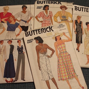 Sewing Patterns Plus Sizes ~Uncut ~Factory Folds ~ Dresses ~ Jacket ~ Shirt ~ Skirts ~ Tops ~ Vest ~ Instruction Book ~ Fast & Easy Patterns