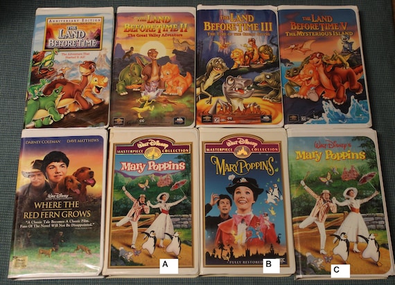 Animated Vhs Movie Classics Family Entertainment Clam Shell Etsy