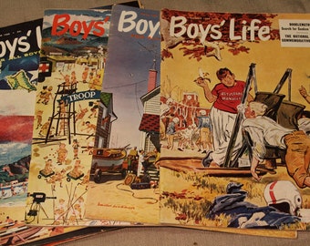 Boy's Life Magazines ~ Historical Photographs ~ Artwork ~ Cartoon Strips ~ Articles ~ Advertisements ~ Boy Scouts of America ~ Retro Art