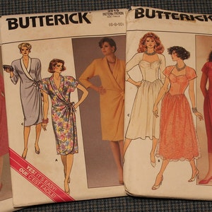Butterick Sewing Patterns ~ Uncut with Factory Folds ~ Complete with Instructions ~ Variety of Sizes & Styles ~ Easy Dress Sewing Patterns