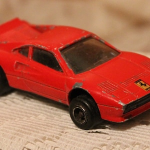 Red Ferrari GTO #211 ~ Majorette ~ France ~ 1/56 Scale ~ Circa 1988 Model ~ All original ~ Suitable for Restoration ~Free S&H within USA