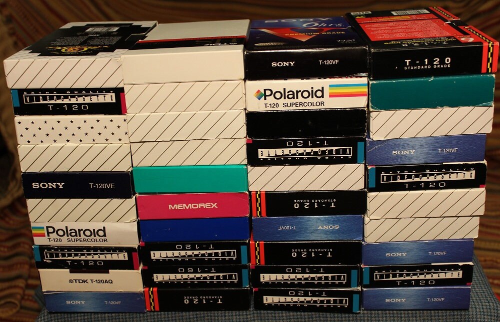 VHS Video Tapes Used Lot of 30 Various Brands T120 & Etsy