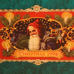 Hallmark kerst Tin & kaarten ~ Hallmark Design collectie ~ fabriek verzegelde 20 kerstkaarten w/enveloppen ~ vrolijk Santa Design ~ Collectible