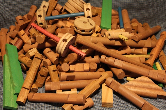 tinker toys wood