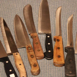 Vintage Cutlery~ Quality Craftsmanship ~ Butcher ~ Chef ~ Carving ~ Kitchen Knives ~ USA ~ Germany ~ Hong Kong ~ Japan ~ Stainless Steel
