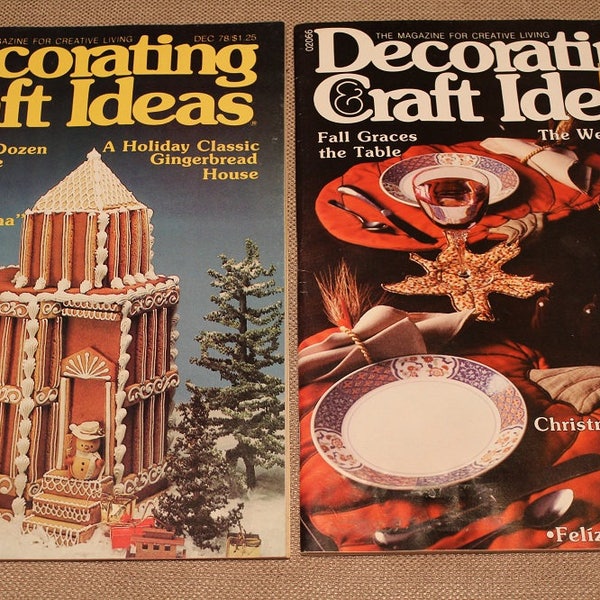 Holiday Issues ~ Decorating & Craft Ideas ~ Back Issues ~ Well Dressed Turkey ~ Classic Gingerbread House ~ Easy Ice Sculptures ~Collectible