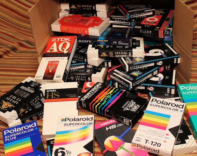 VHS Video Tapes Used Lot of 30 Various Brands T120 & Etsy