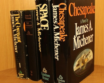 Romanzi con copertina rigida di James A. Michener ~ Prime edizioni e BCE ~ Sovraccoperte ~ Storia con aggiunta di narrativa ~ Random House NY ~ USA ~ Da collezione