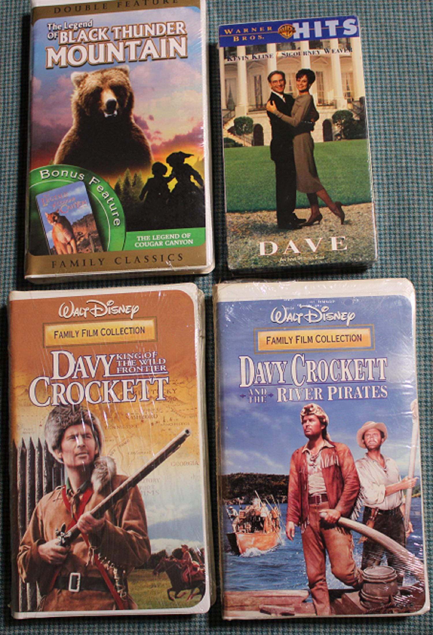 New Factory Sealed VHS Movies ~ Clam Shell & Box Version