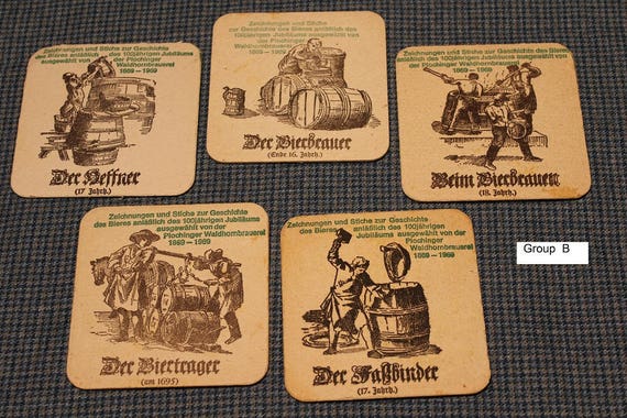 Sottobicchieri In Legno Birra Moretti Vintage - Set Da 2 Per Bar O Collezione - Foto 4