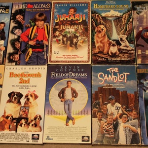 Family Entertainment VHS Movies Private Collection Classics Rated G PG & PG-13 Comedy Adventure Animals Affordable Family Movies image 6