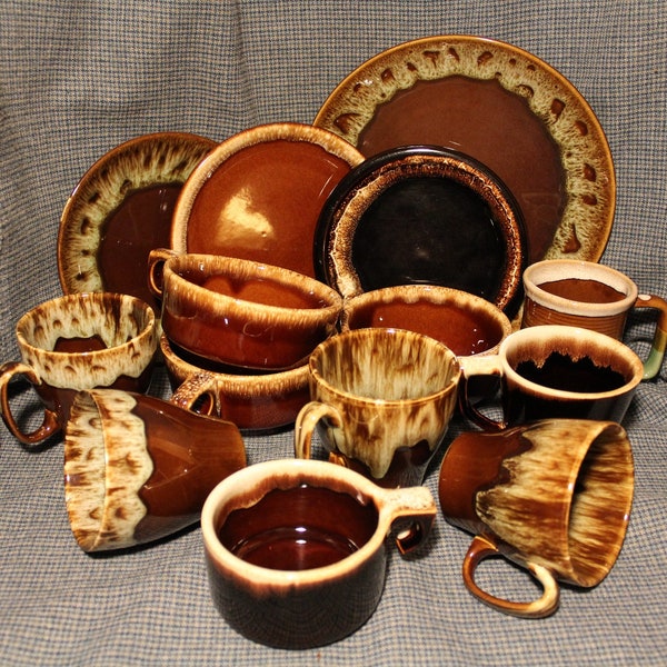 Brown Drip Glazed Dishes ~ Pottery ~ Stoneware ~ Oven Proof ~ Pfaltzgraff ~ Hull ~ McCoy ~ Several Patterns ~ Replacement Pieces~Collectible