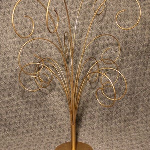 Metallic Gold Fountain Centerpiece~Solid Metal Rod Swirls ~ Solid Base ~ Arrangeable ~ Metallic Gold Painted Metal ~ Large Table Centerpiece