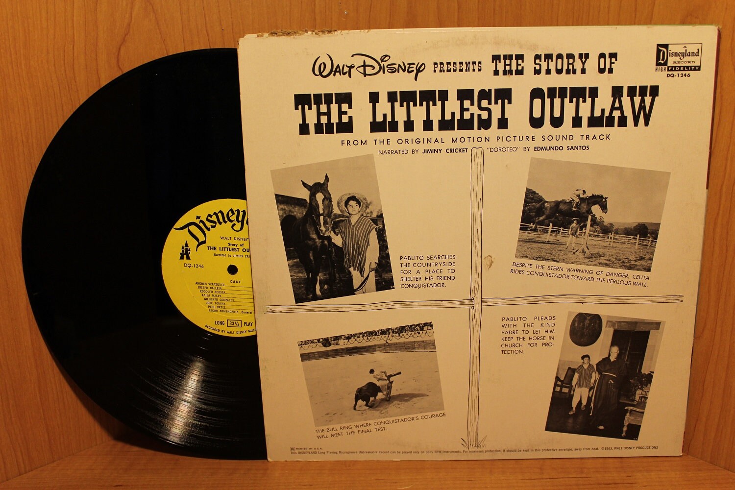 Original Disneyland Record Albums ~ Vinyl Record 33 1/3 Rpm ~ Walt